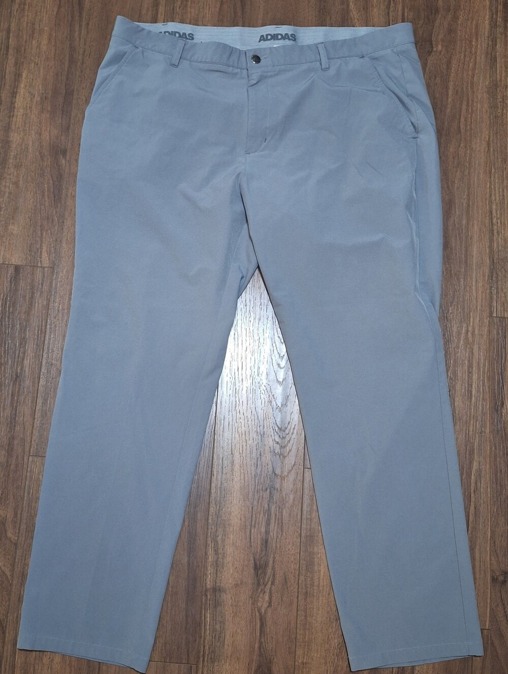Adidas Men’s Performance Golf Pants 42x29 (Tag 40x30) Gray Chino Pant Pockets
